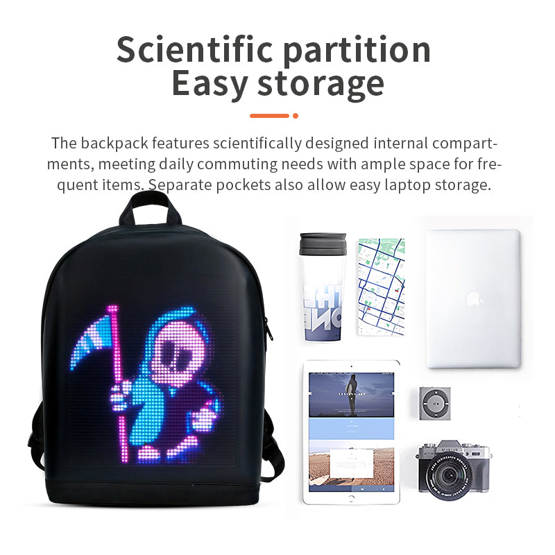 LOY T2 LED Smart Backpack 64x64 App Control
